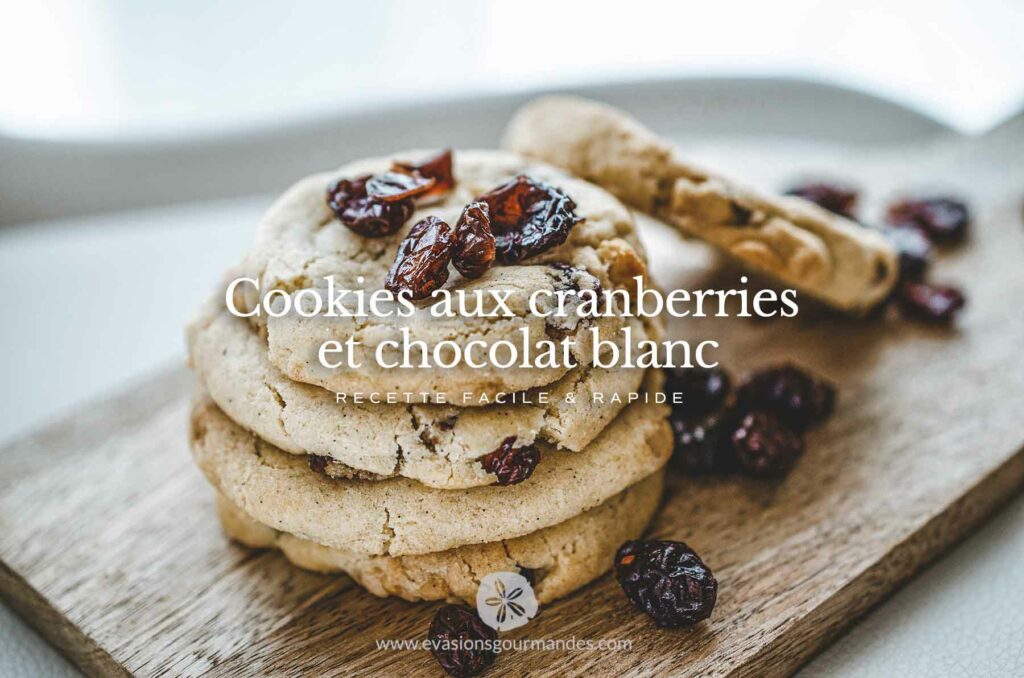 Cookies cranberries chocolat blanc